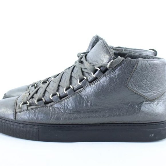 Balenciaga Grey Leather Arena Sneaker Mens 43 main image 7